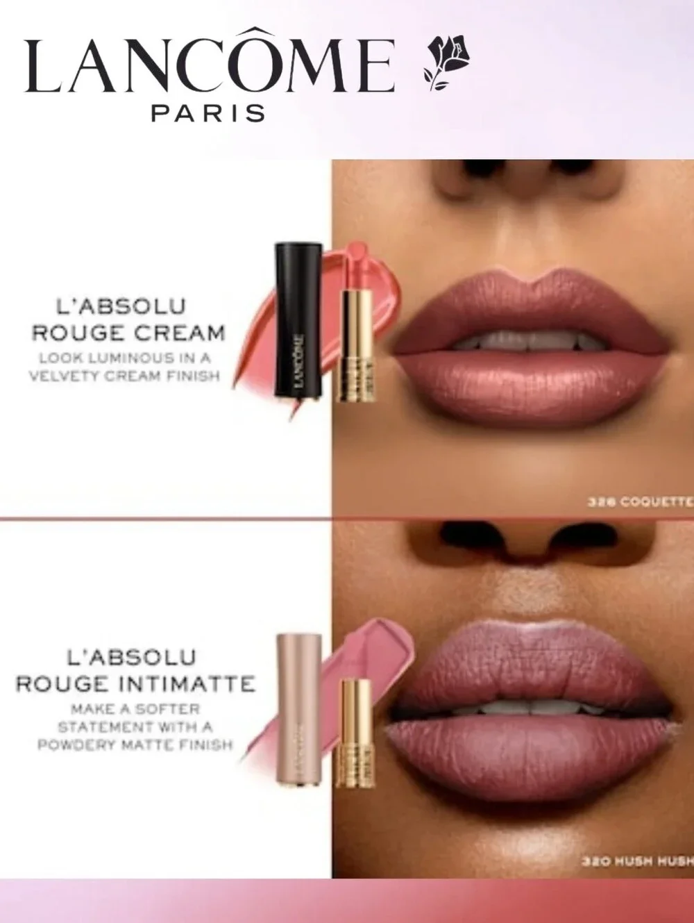 Lancome Soft Matte Lipstick First Kiss (Warm Peachy Brown)